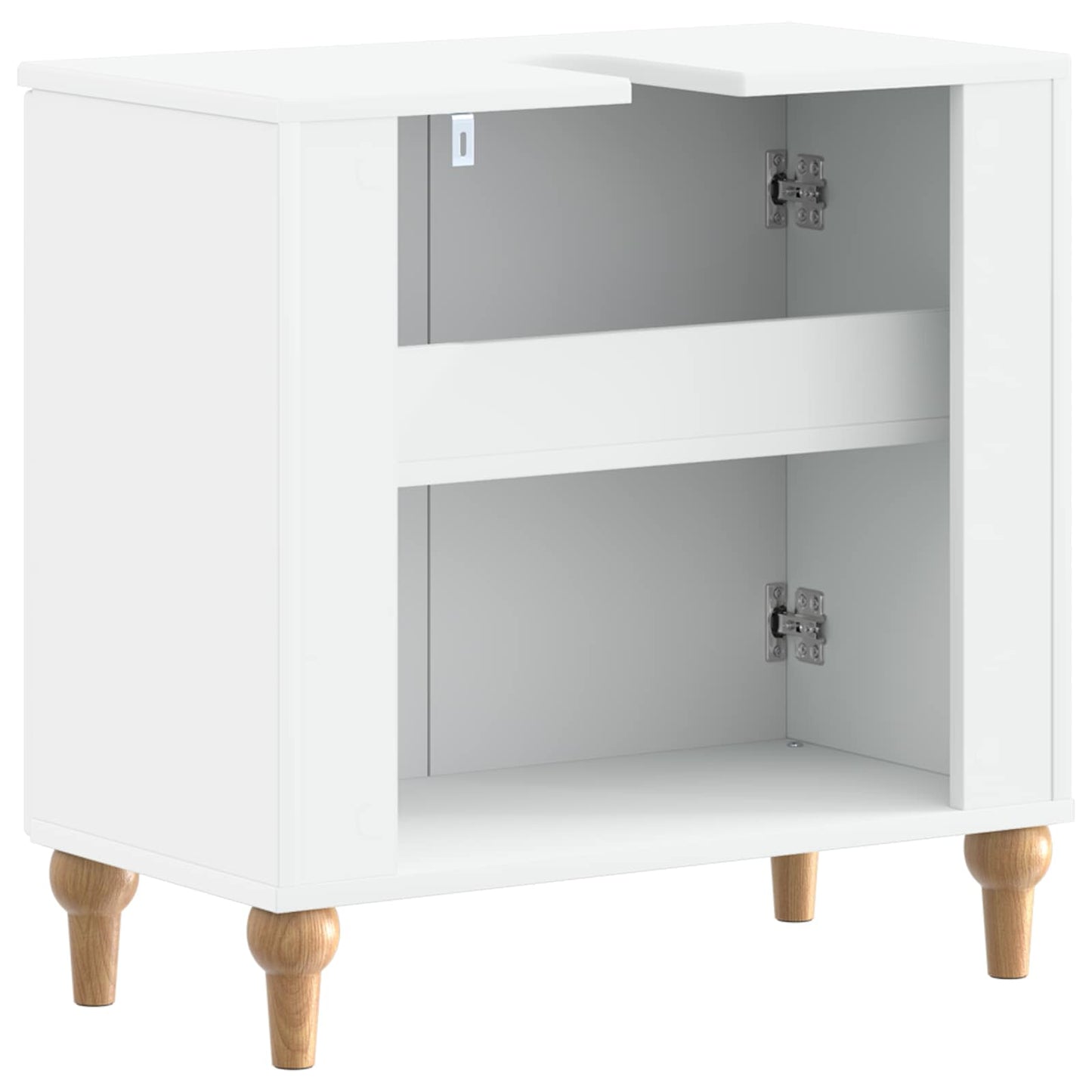 Bathroom Sink Cabinet ALKMAAR White 59.5 x 31.5x 59 cm