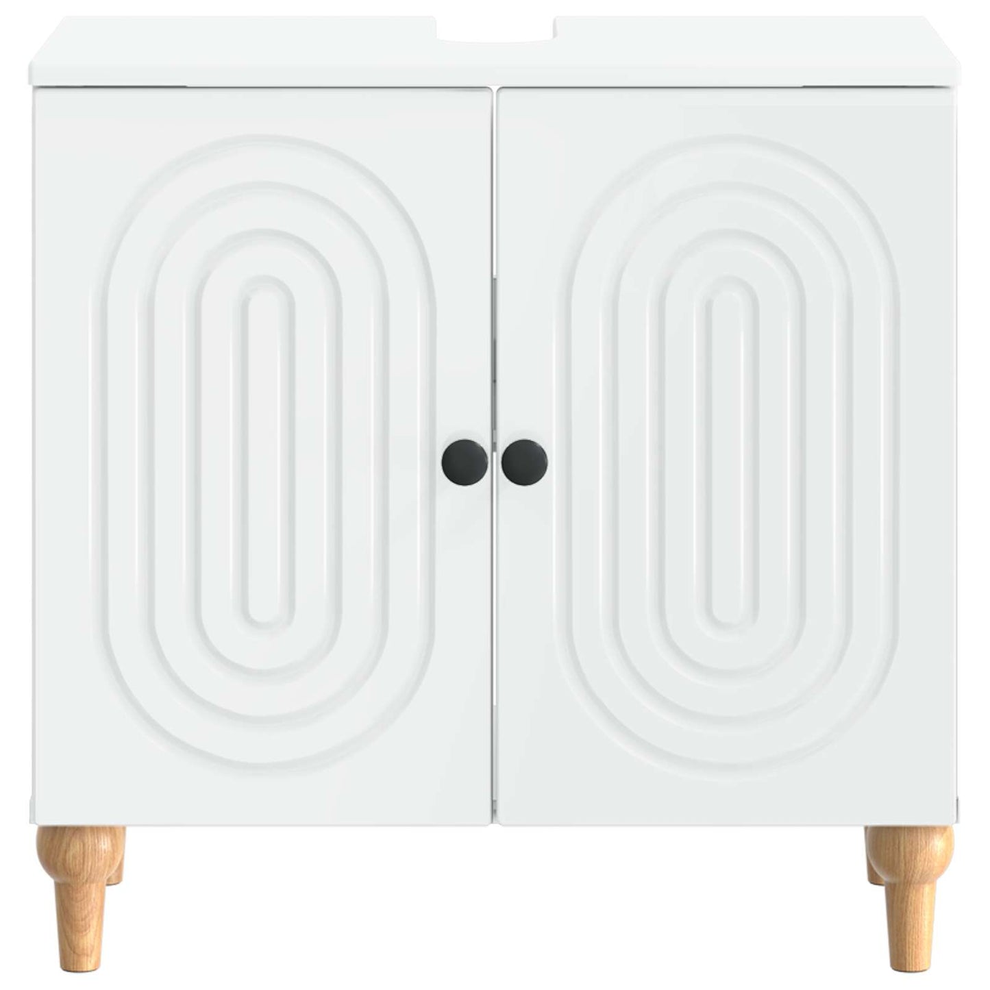 Bathroom Sink Cabinet ALKMAAR White 59.5 x 31.5x 59 cm