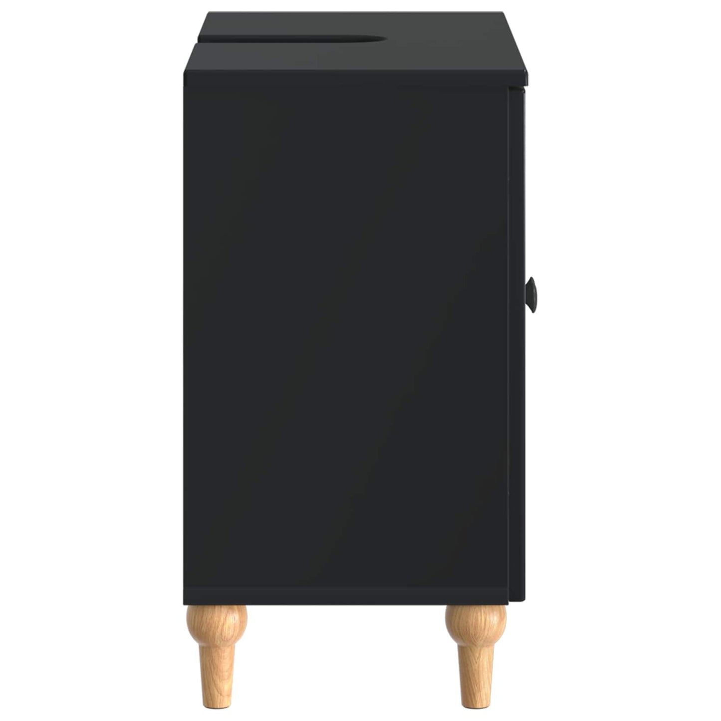 Bathroom Sink Cabinet ALKMAAR Black 59.5 x 31.5x 59 cm