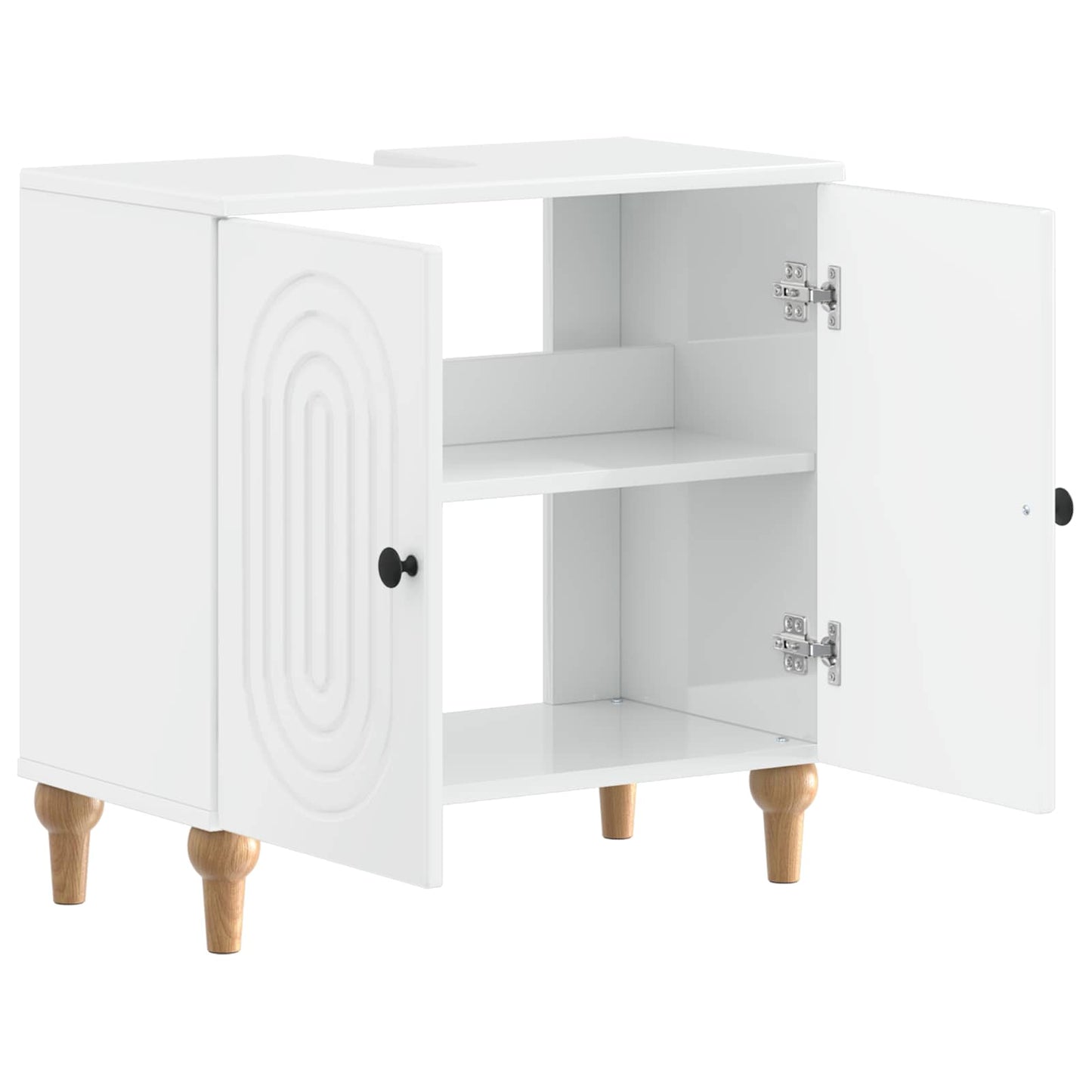 Bathroom Sink Cabinet ALKMAAR High Gloss White