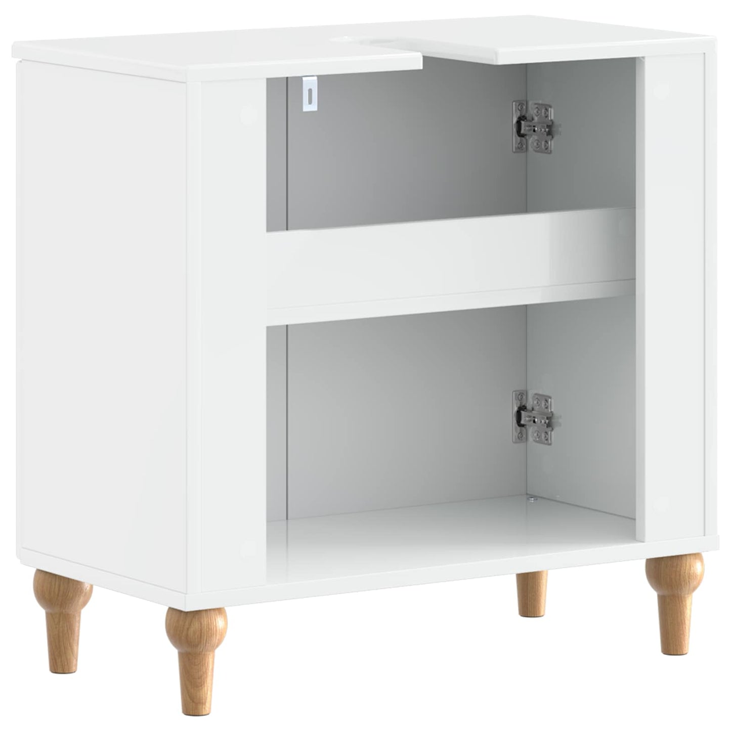 Bathroom Sink Cabinet ALKMAAR High Gloss White