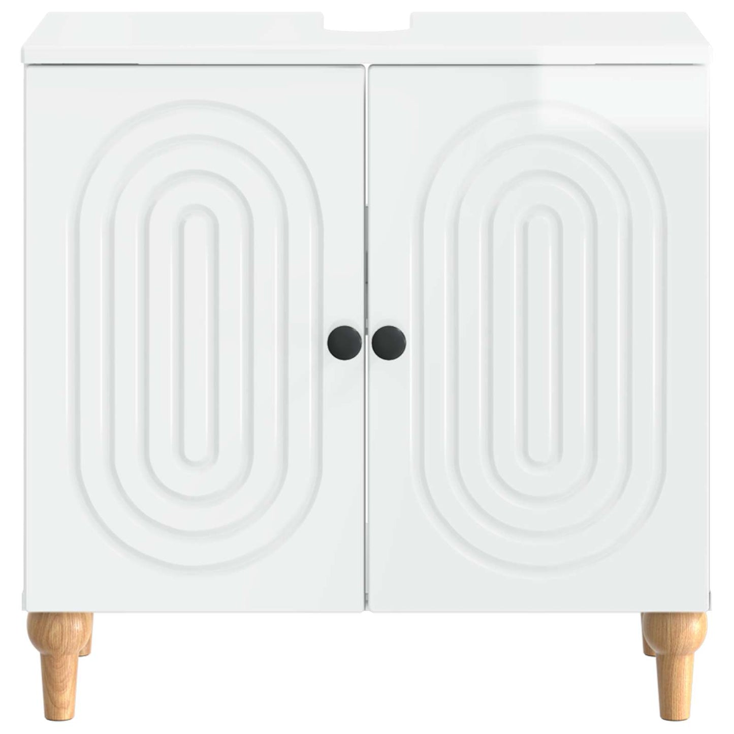 Bathroom Sink Cabinet ALKMAAR High Gloss White
