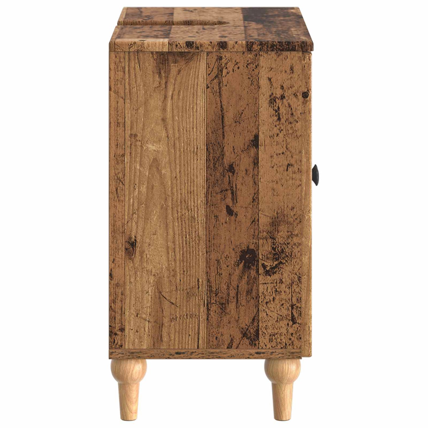 Bathroom Sink Cabinet ALKMAAR Old Wood 59.5 x 31.5x 59 cm