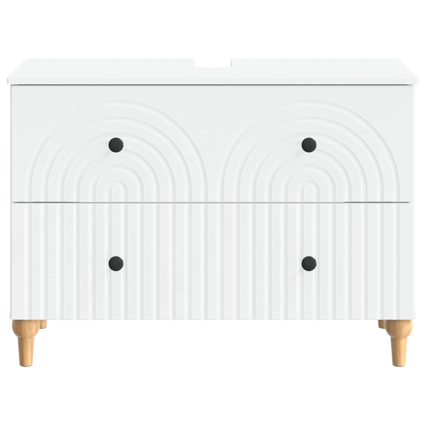 Bathroom Sink Cabinet ALKMAAR White 82 x 41x 59 cm