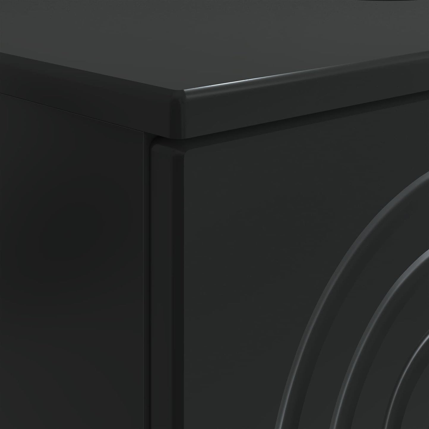 Bathroom Sink Cabinet ALKMAAR Black 82 x 41x 59 cm