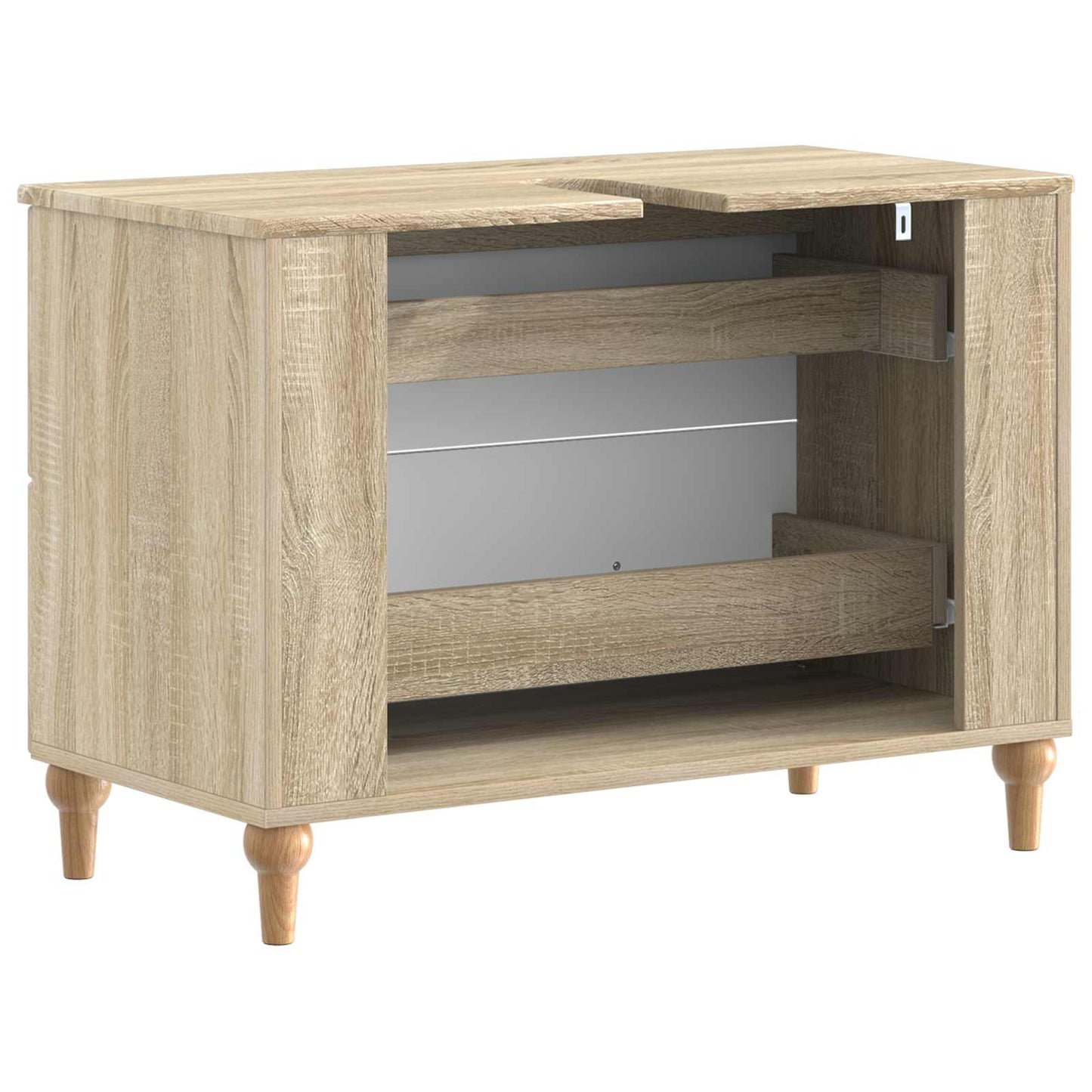Bathroom Sink Cabinet ALKMAAR Sonoma Oak 82 x 41x 59 cm