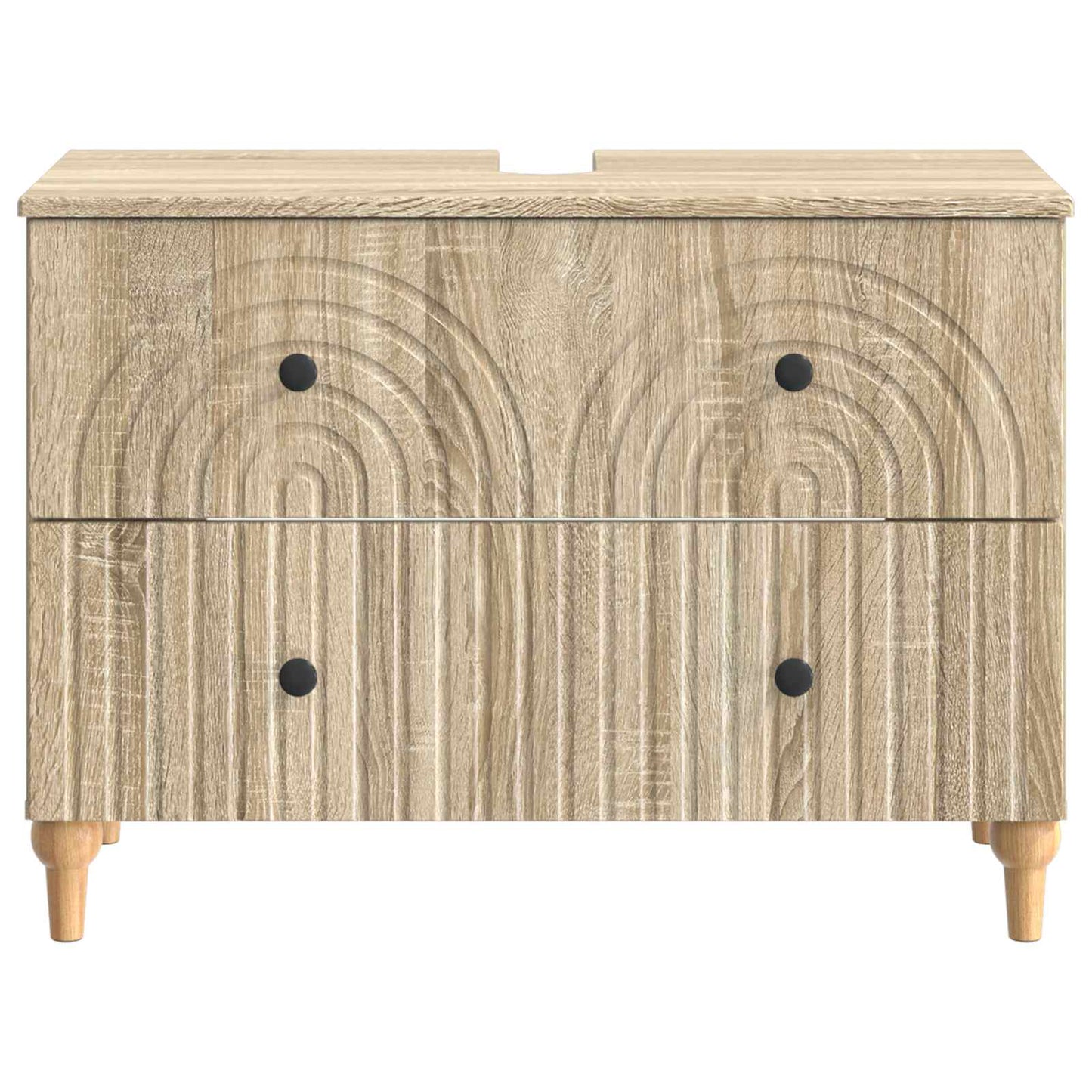 Bathroom Sink Cabinet ALKMAAR Sonoma Oak 82 x 41x 59 cm