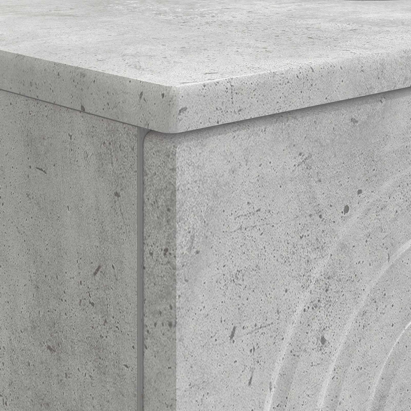 Bathroom Sink Cabinet ALKMAAR Concrete Grey 82 x 41x 59 cm