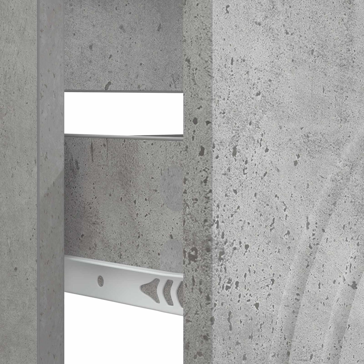 Bathroom Sink Cabinet ALKMAAR Concrete Grey 82 x 41x 59 cm
