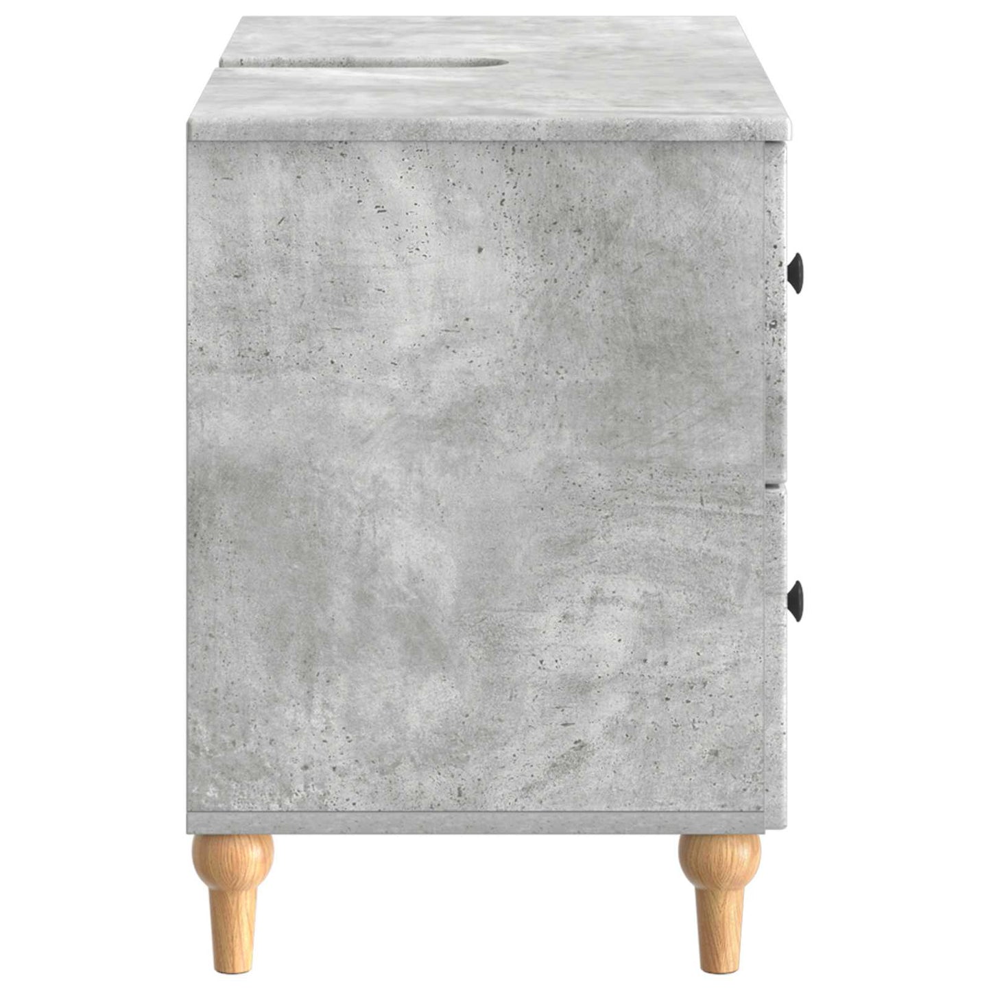 Bathroom Sink Cabinet ALKMAAR Concrete Grey 82 x 41x 59 cm