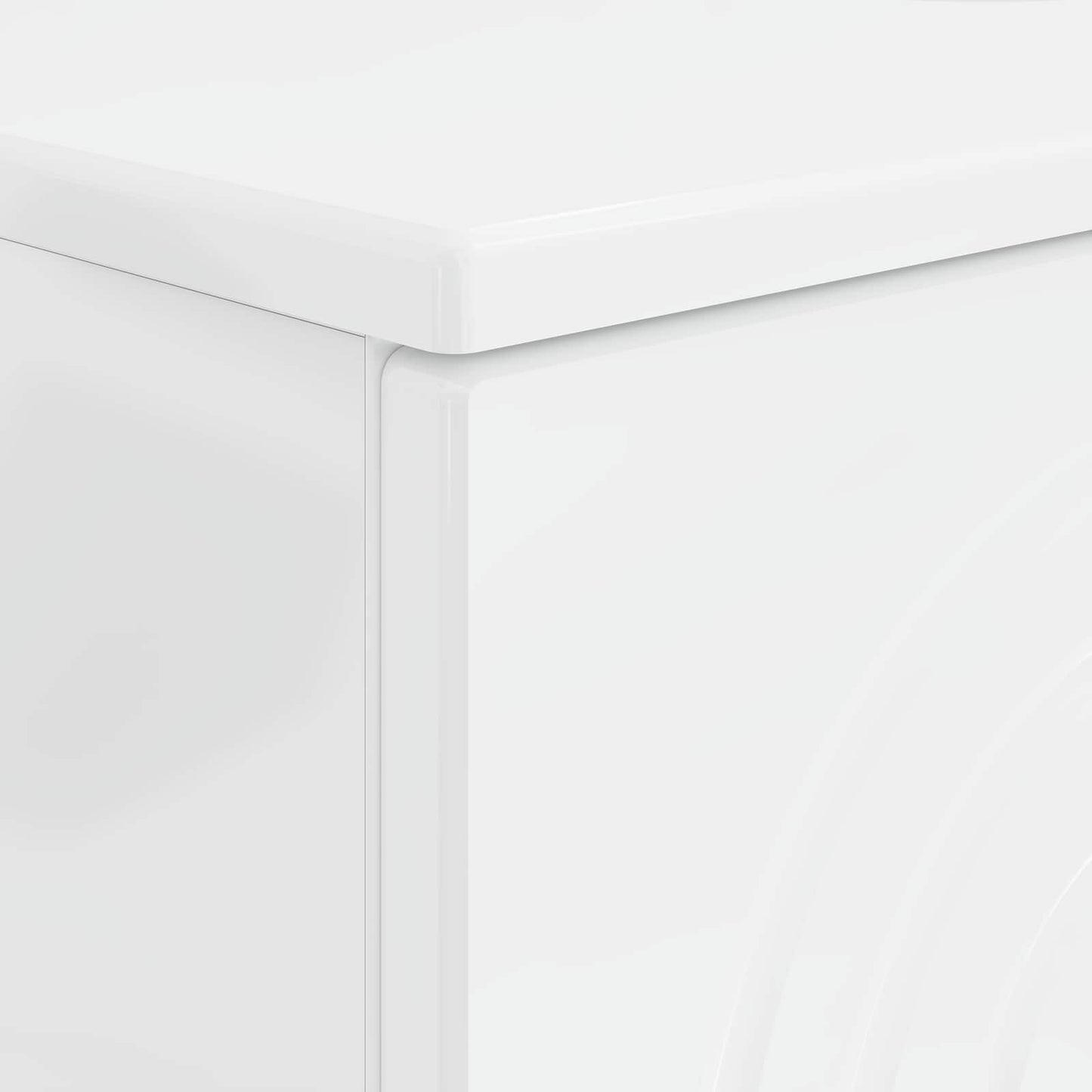Bathroom Sink Cabinet ALKMAAR High Gloss White 82 x 41x 59 cm