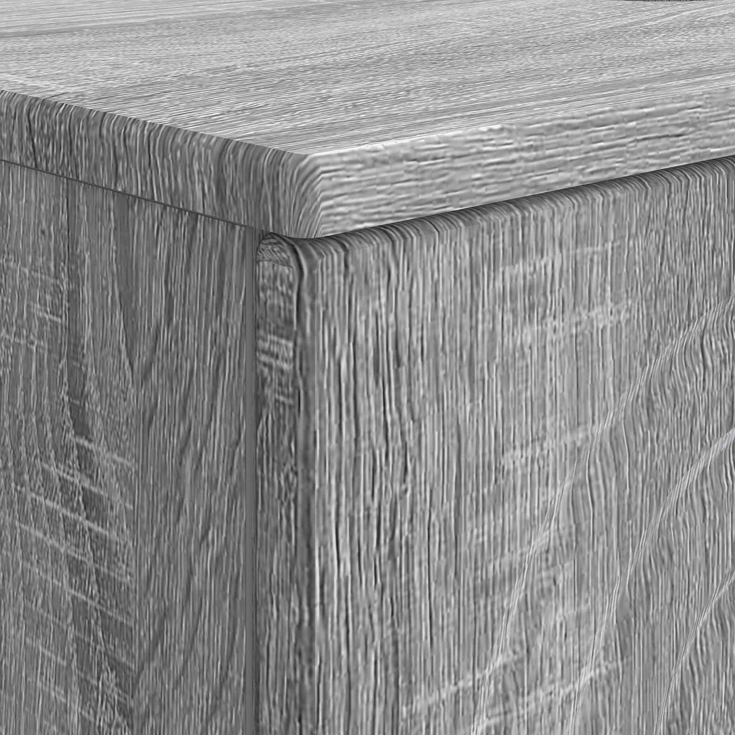 Bathroom Sink Cabinet ALKMAAR Grey Sonoma 82 x 41x 59 cm