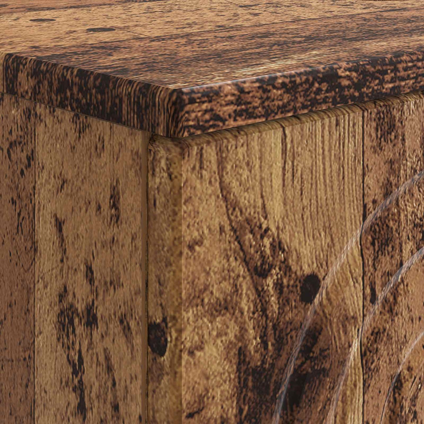 Bathroom Sink Cabinet ALKMAAR Old Wood 82 x 41x 59 cm