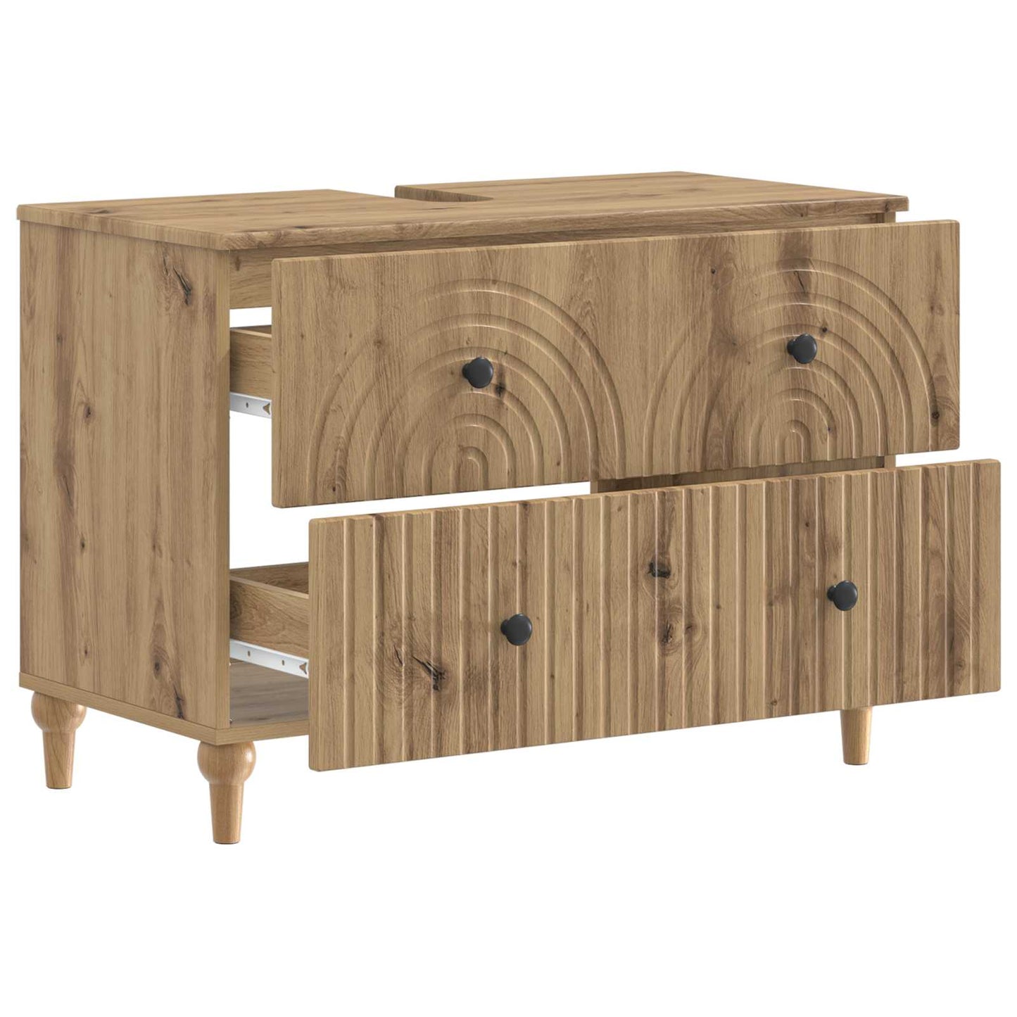 Bathroom Sink Cabinet ALKMAAR Artisan Oak 82 x 41x 59 cm