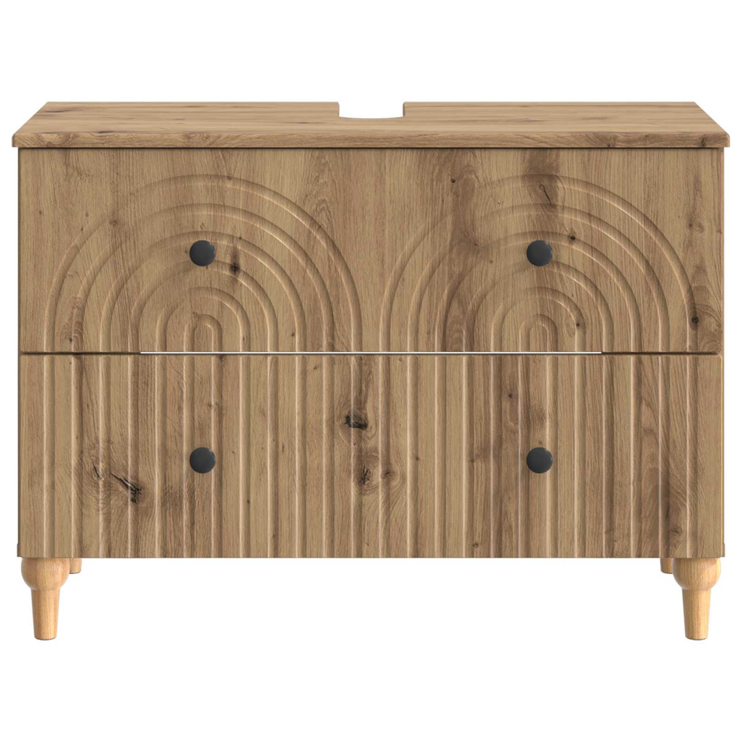 Bathroom Sink Cabinet ALKMAAR Artisan Oak 82 x 41x 59 cm