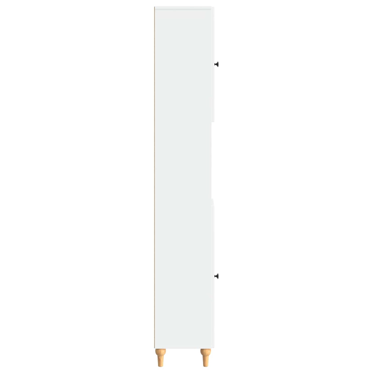 Bathroom Cabinet with Open Shelf ALKMAAR White 30 x 31 x 190 cm