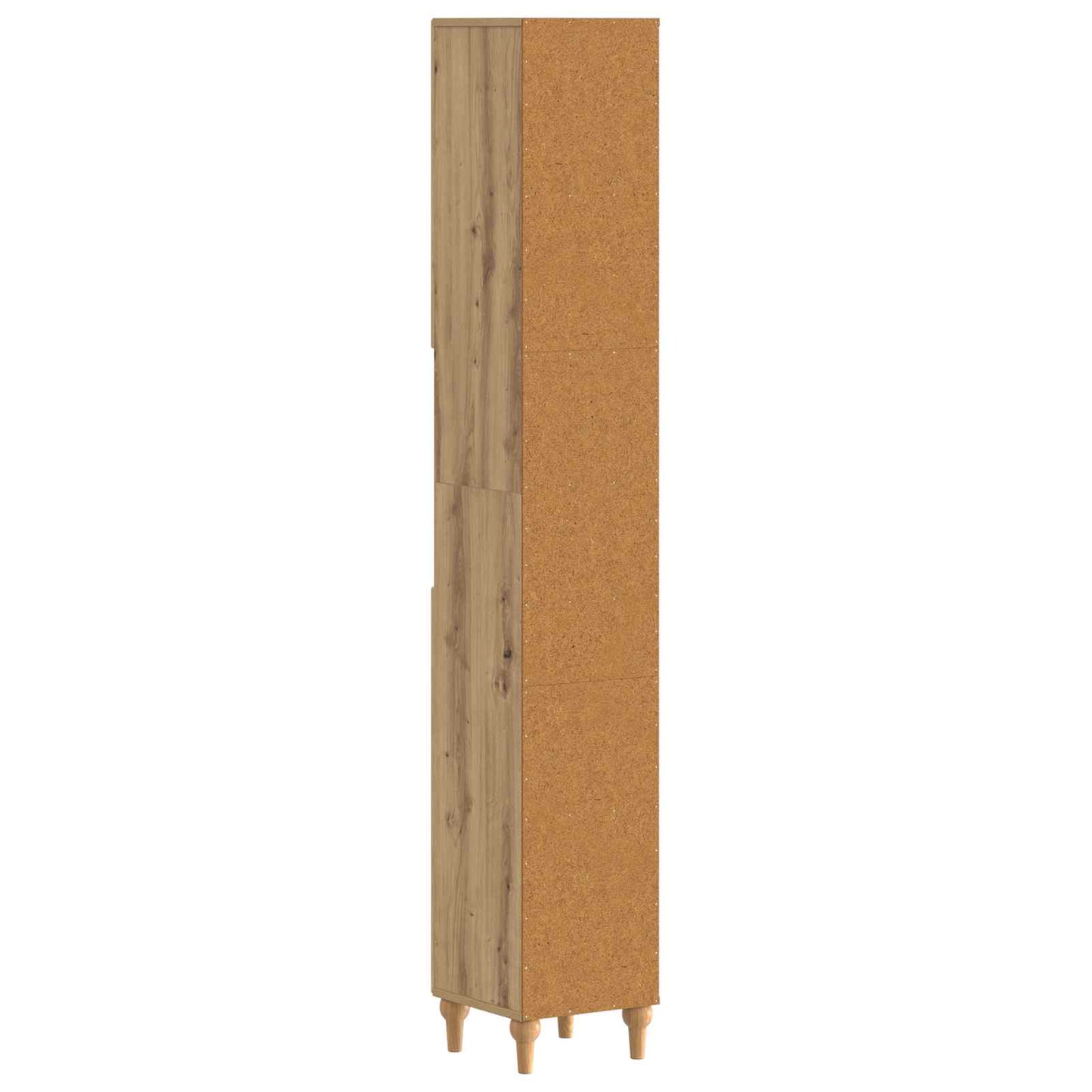 Bathroom Cabinet with Open Shelf ALKMAAR Artisan Oak