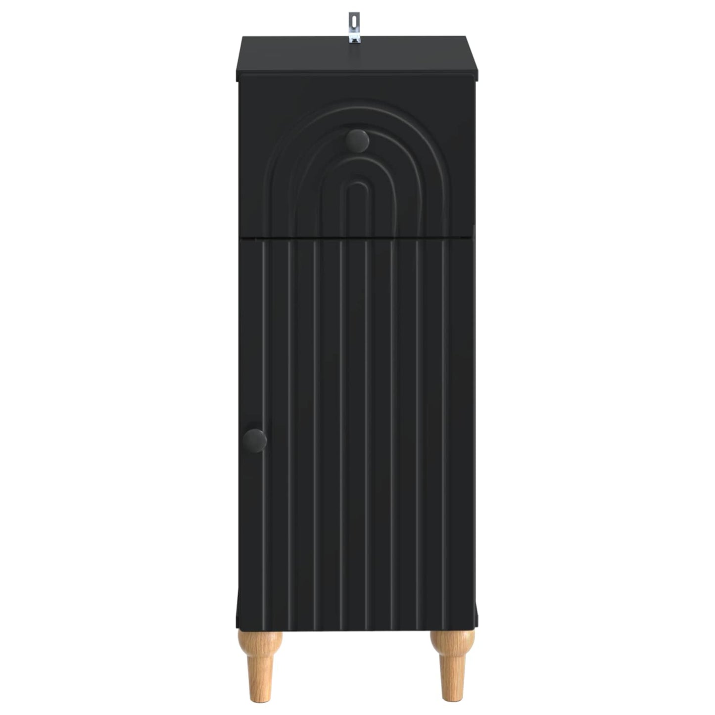 Bathroom Storage Cainet ALKMAAR Black 30 x 31 x 80 cm