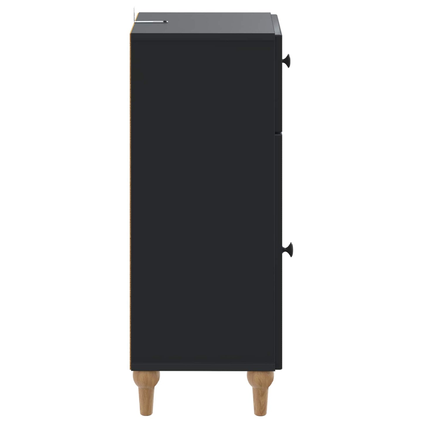 Bathroom Storage Cainet ALKMAAR Black 30 x 31 x 80 cm