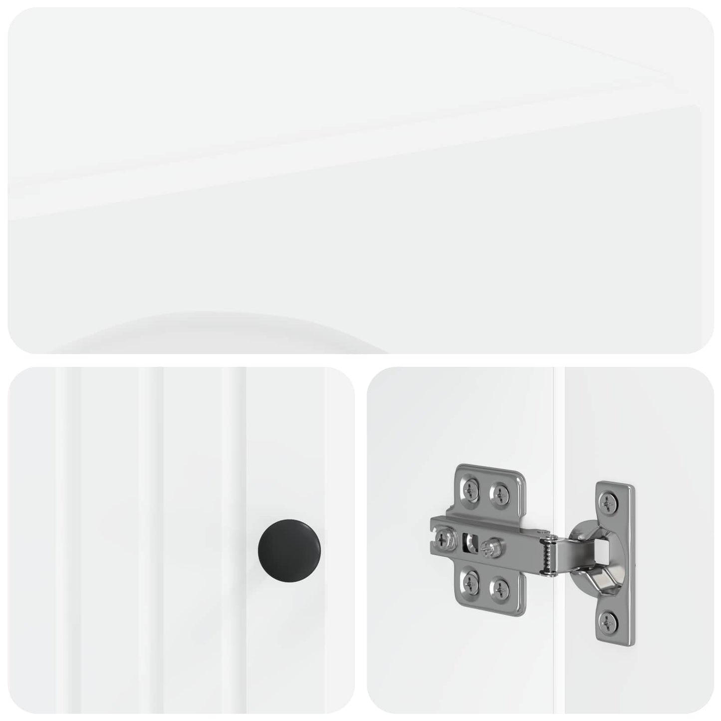 Bathroom Storage Cainet ALKMAAR White 59.5 x 31 x 80 cm