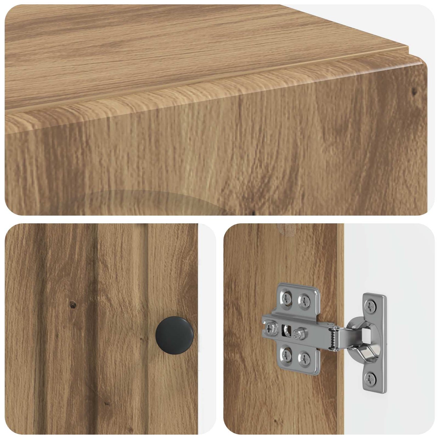 Bathroom Storage Cainet ALKMAAR Artisan Oak 59.5 x 31 x 80 cm