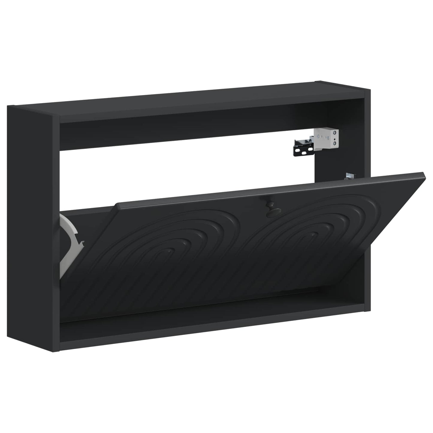 Wall-Mounted Shoe Cabinet ALKMAAR 71 x 17 x 43 cm Black