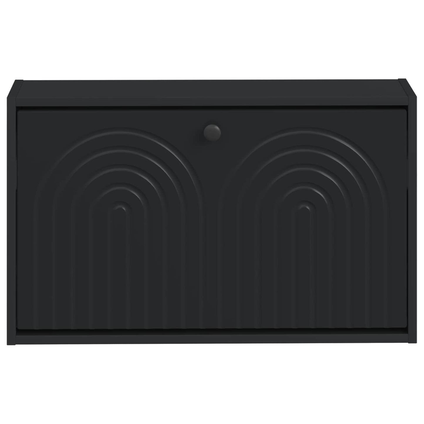 Wall-Mounted Shoe Cabinet ALKMAAR 71 x 17 x 43 cm Black