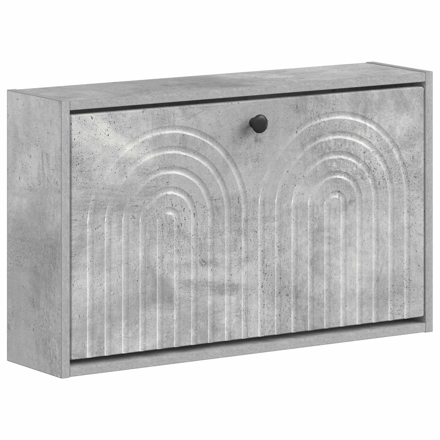 Wall-Mounted Shoe Cabinet ALKMAAR 71 x 17 x 43 cm Concrete Grey