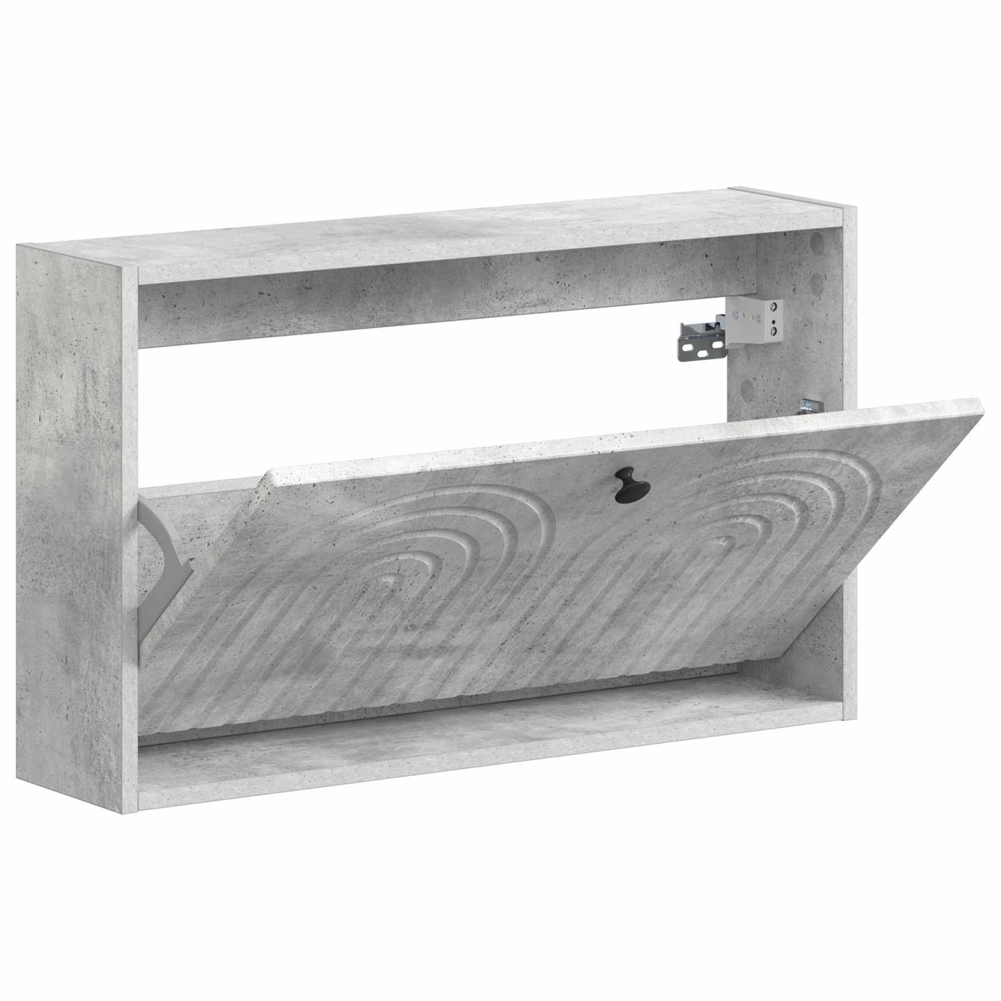 Wall-Mounted Shoe Cabinet ALKMAAR 71 x 17 x 43 cm Concrete Grey