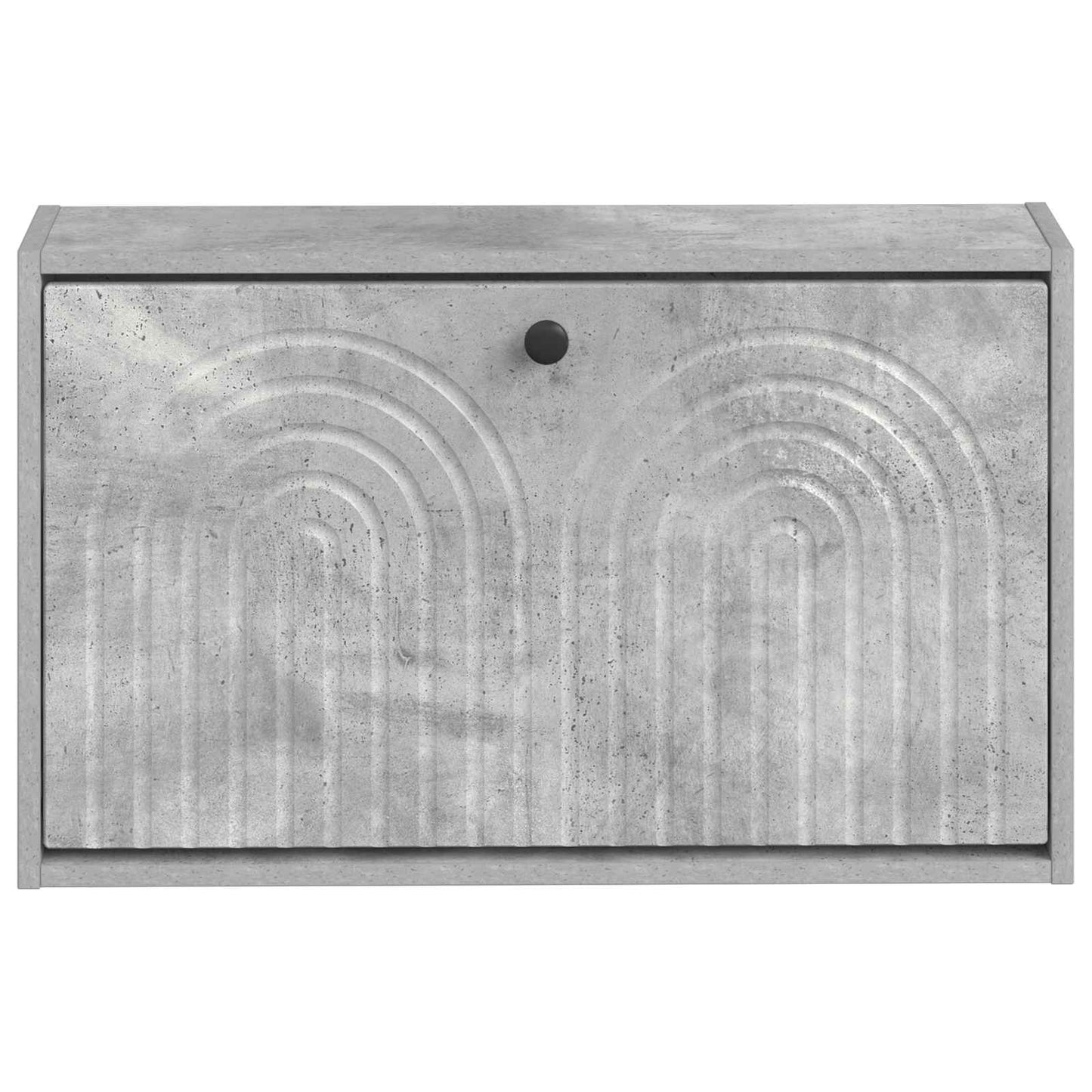 Wall-Mounted Shoe Cabinet ALKMAAR 71 x 17 x 43 cm Concrete Grey