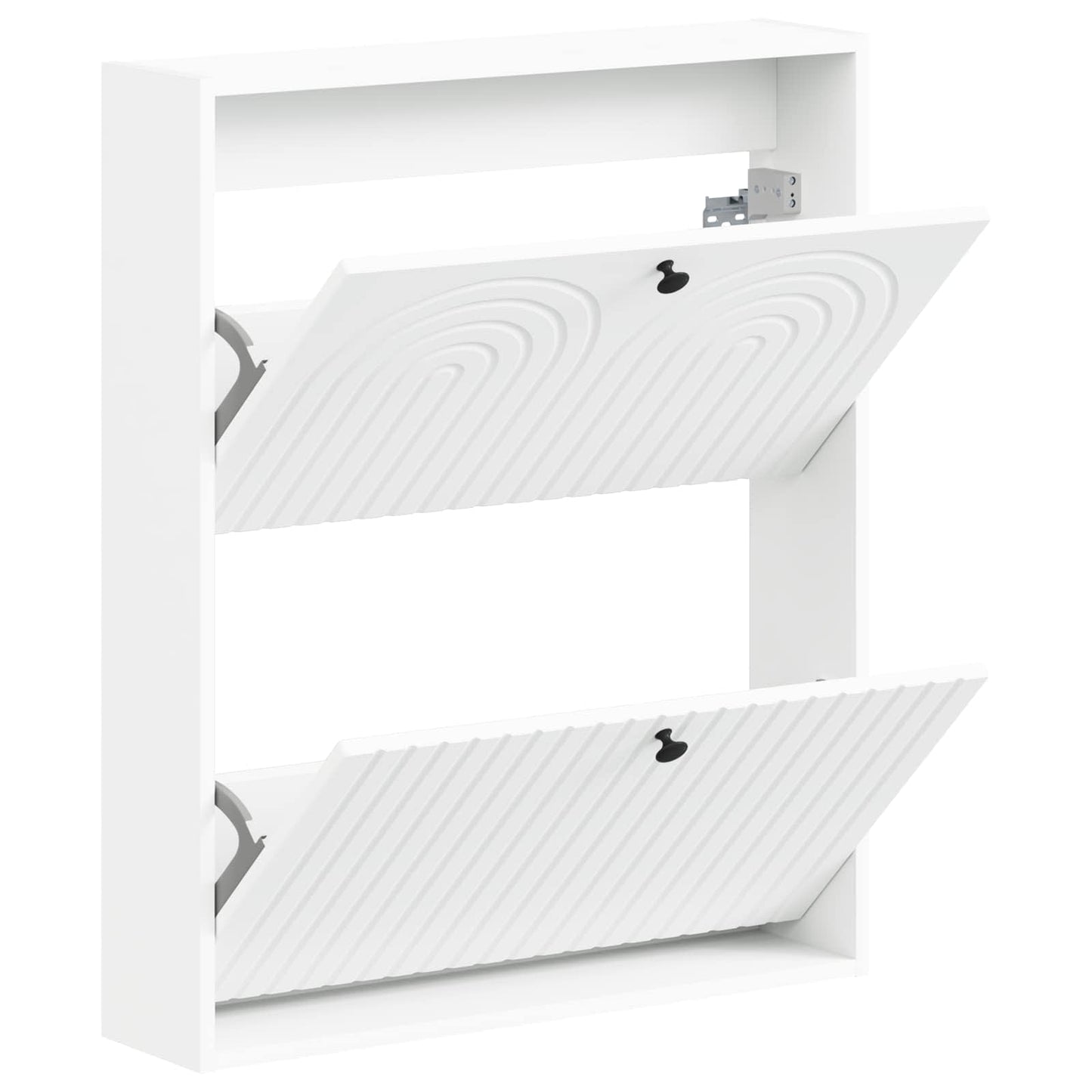 Wall-Mounted Shoe Cabinet ALKMAAR 71 x 17 x 86 cm White