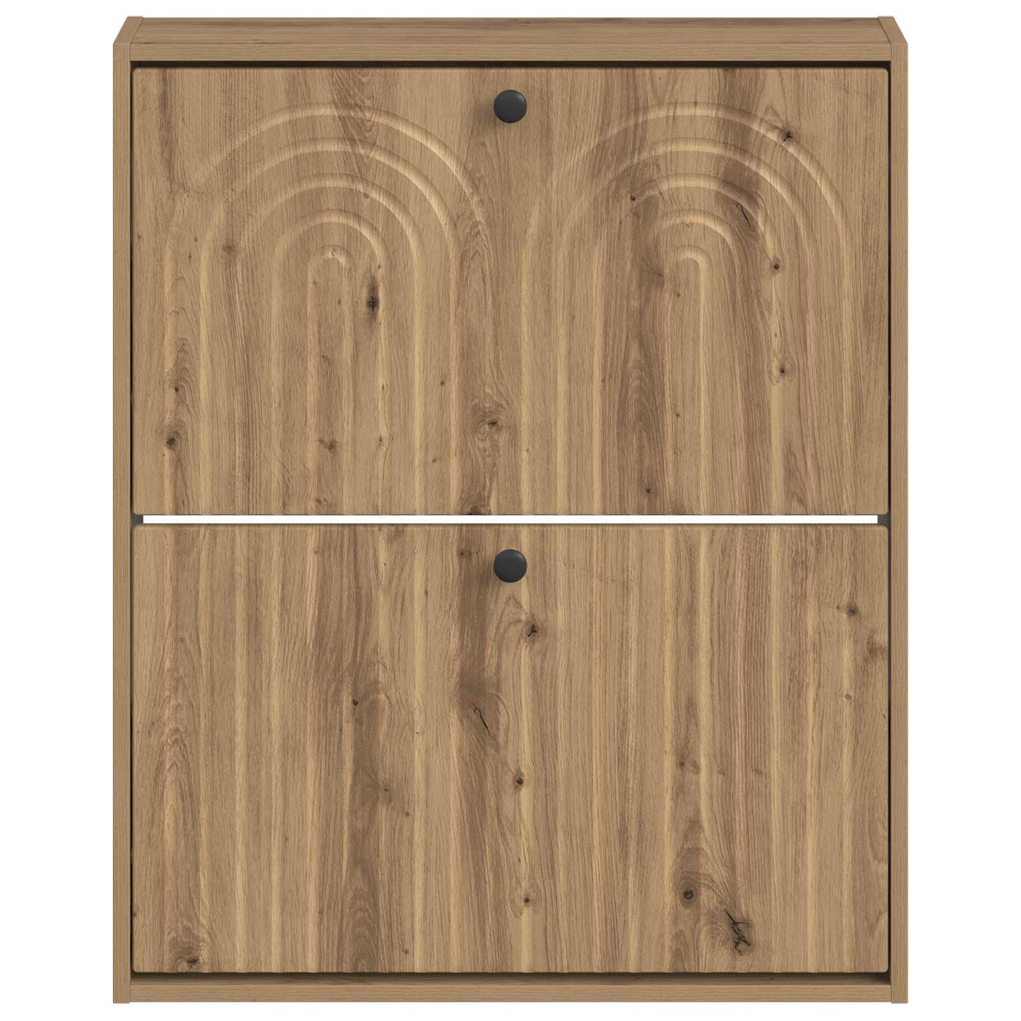Wall-Mounted Shoe Cabinet ALKMAAR 71 x 17 x 86 cm Artisan Oak
