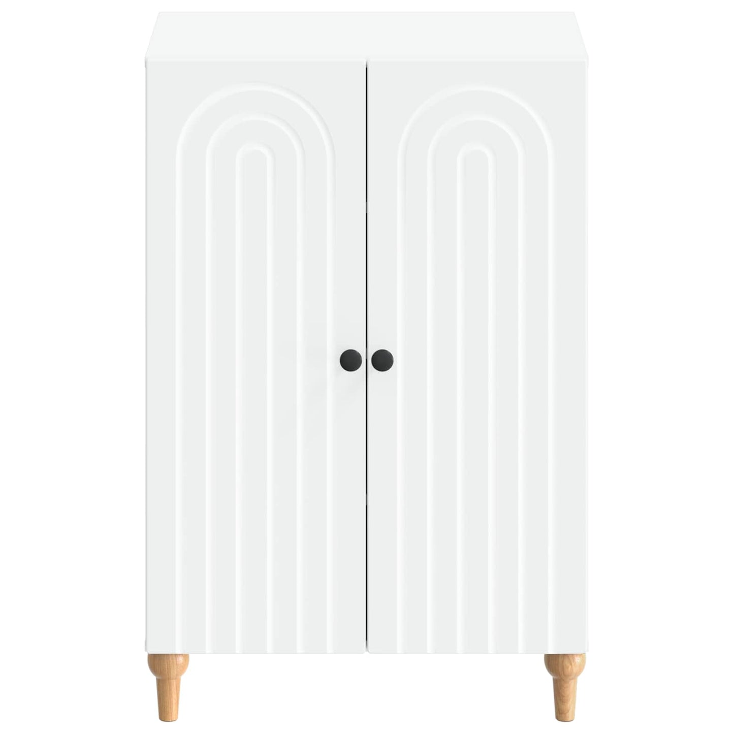 Shoe Cabinet ALKMAAR 59.5 x 39.5 x 90 cm Engineered Wood White