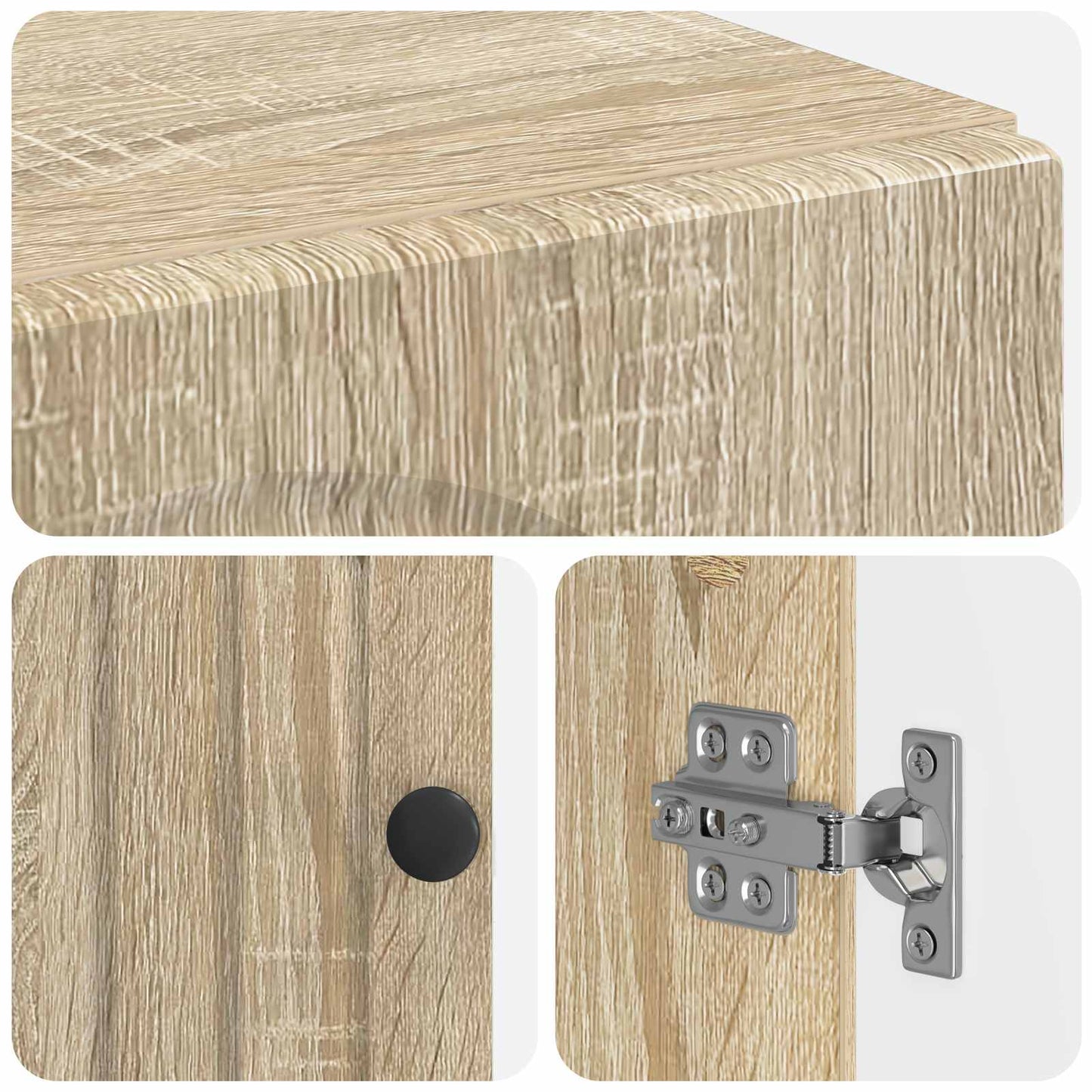 Shoe Cabinet ALKMAAR 59.5 x 39.5 x 90 cm Engineered Wood