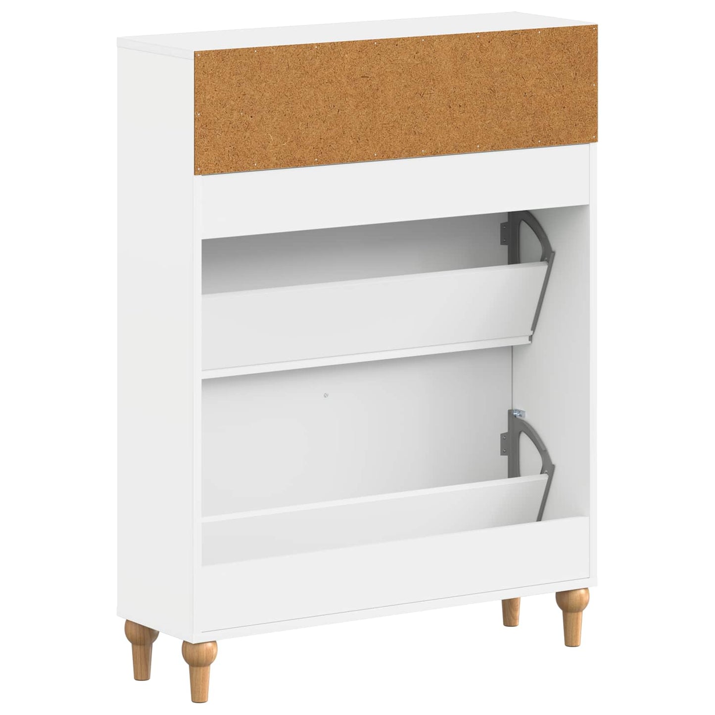 Shoe Cabinet ALKMAAR 78 x 24 x 103 cm Engineered Wood White