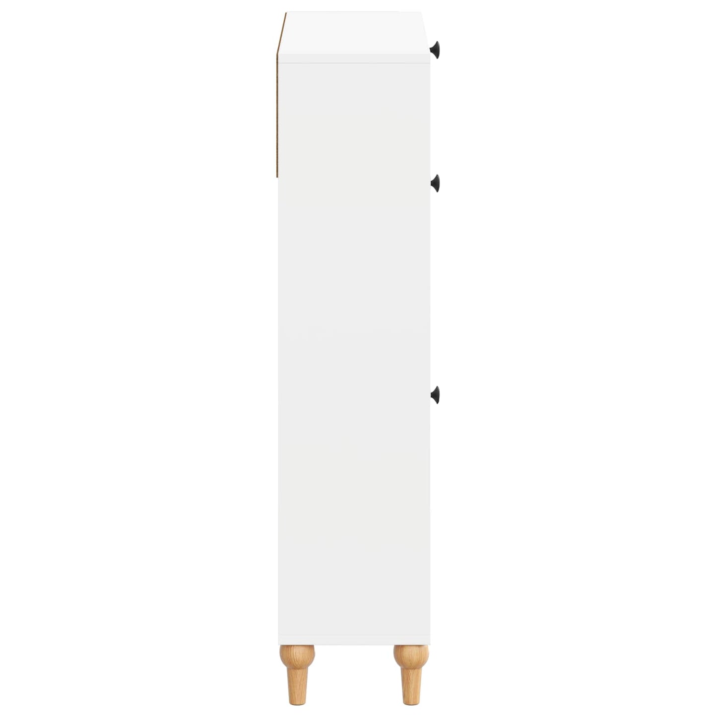 Shoe Cabinet ALKMAAR 78 x 24 x 103 cm Engineered Wood White