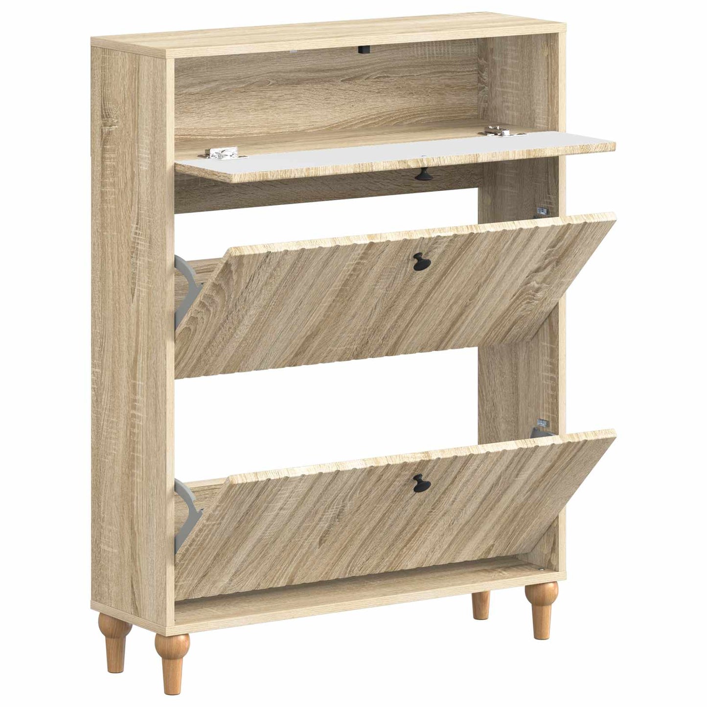 Shoe Cabinet ALKMAAR 78 x 24 x 103 cm Engineered Wood