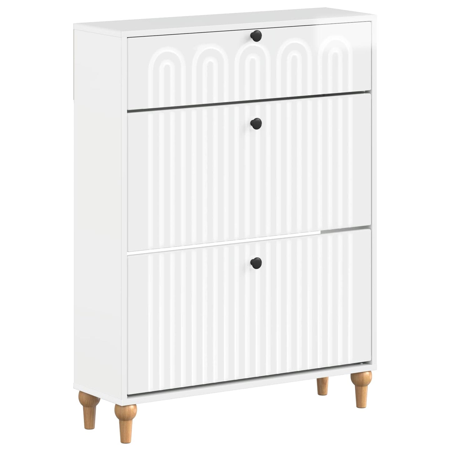 Shoe Cabinet ALKMAAR 78 x 24 x 103 cm Engineered Wood