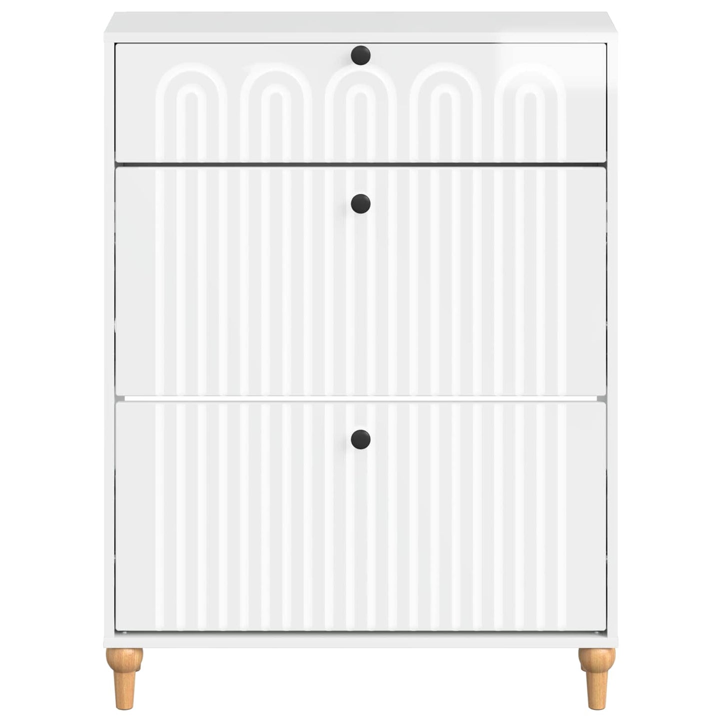 Shoe Cabinet ALKMAAR 78 x 24 x 103 cm Engineered Wood