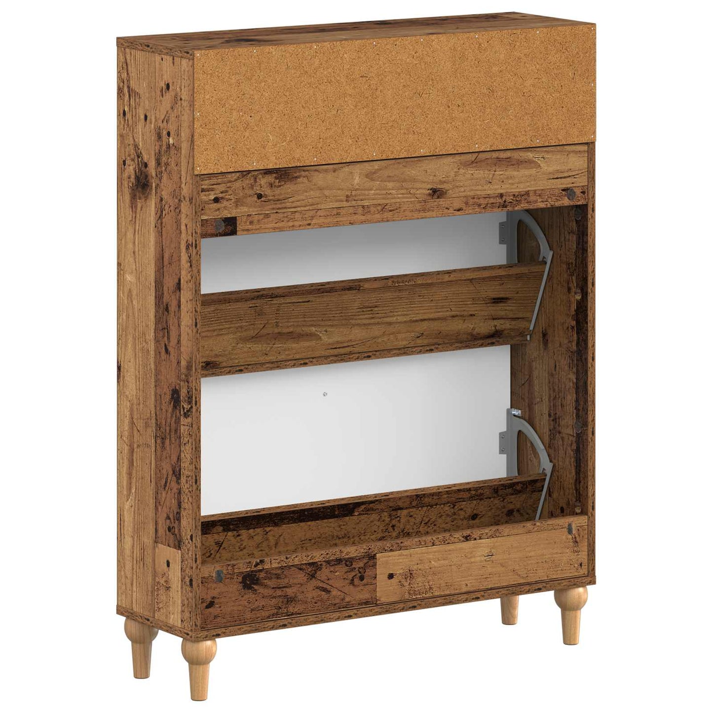 Shoe Cabinet ALKMAAR 78 x 24 x 103 cm Engineered Wood Old Wood
