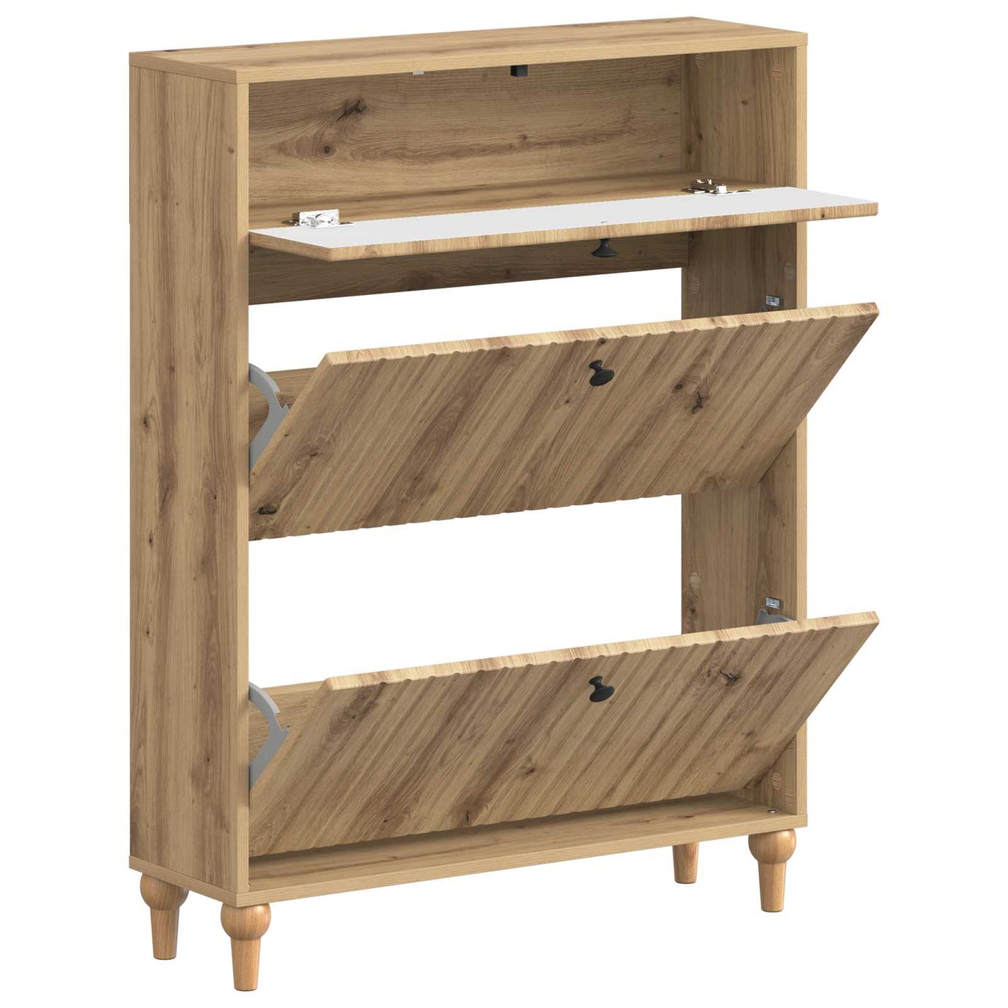Shoe Cabinet ALKMAAR 78 x 24 x 103 cm Engineered Wood