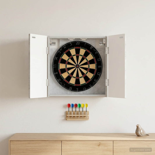Dartboard Cabinet ARNHEM Concrete Grey 52.5 x 10.5 x 53.5 cm