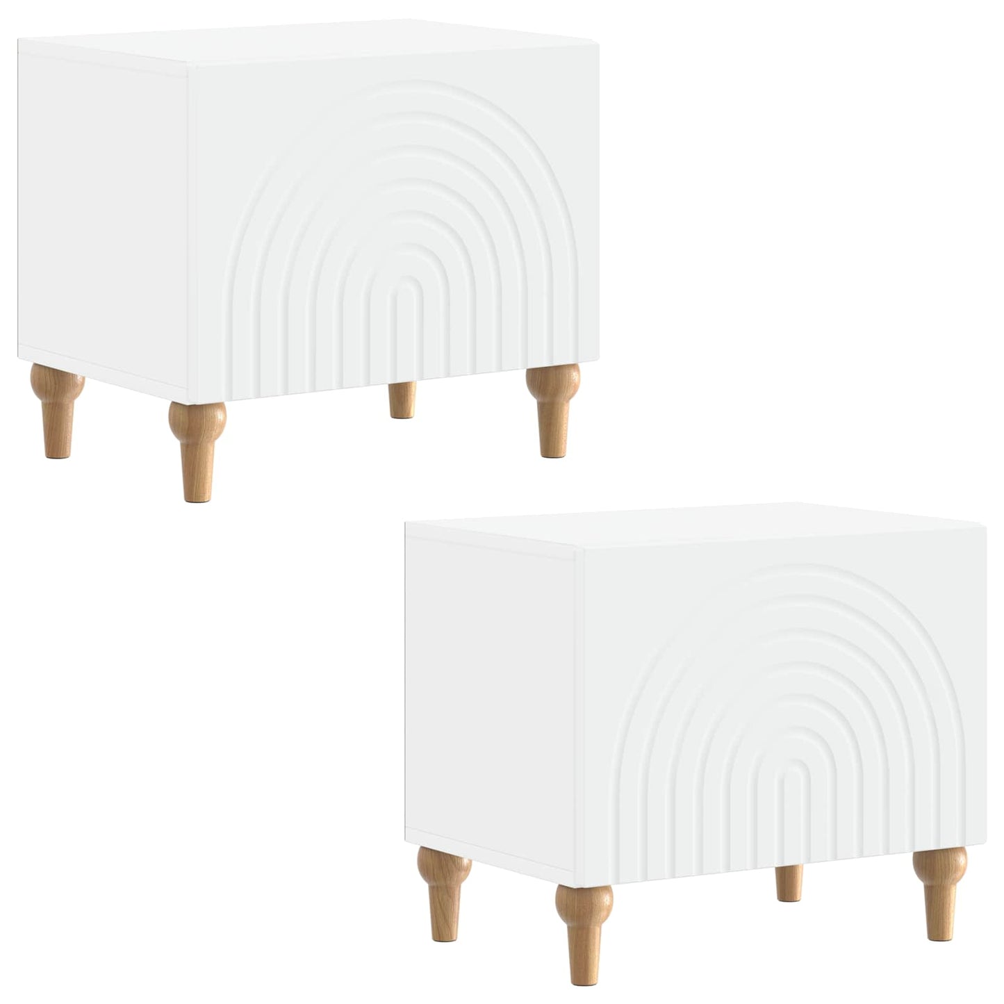 TV Cabinet White Engineered Wood