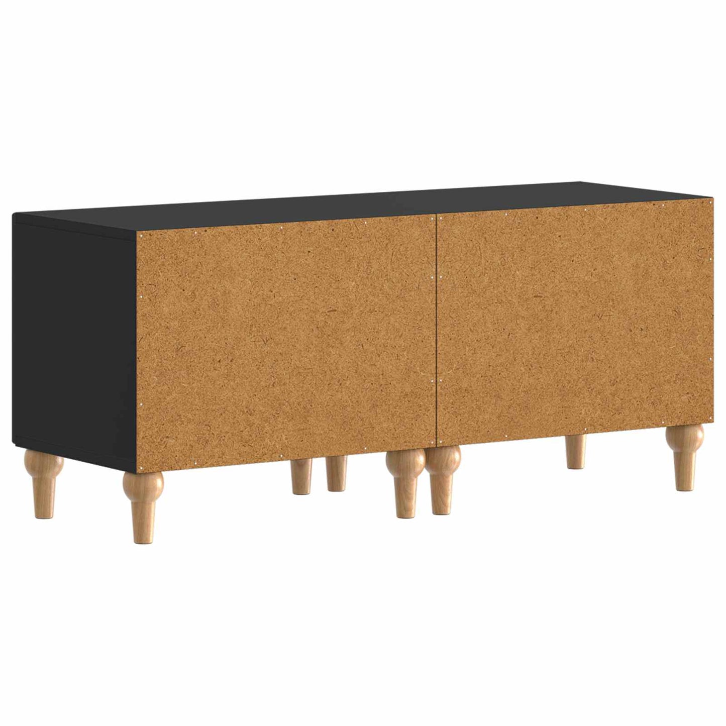 TV Cabinet Black Engineered Wood