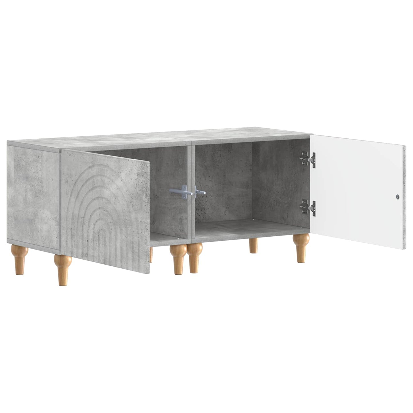 TV Cabinet Concrete Grey Engineered Wood