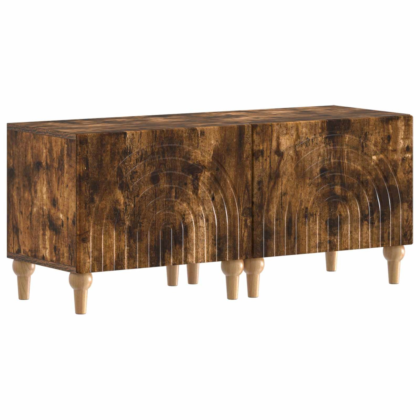 TV Cabinet Smoked Oak Engineered Wood