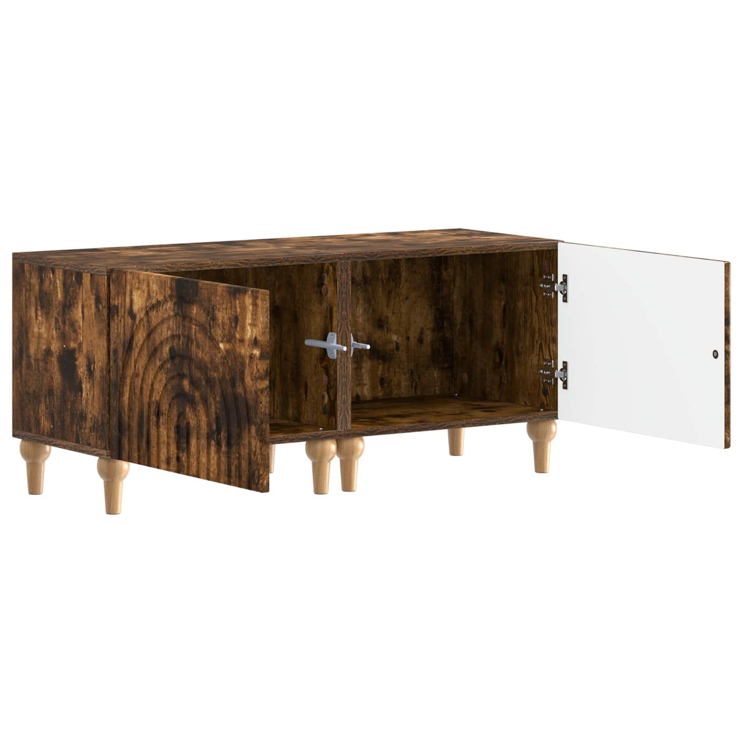 TV Cabinet Smoked Oak Engineered Wood