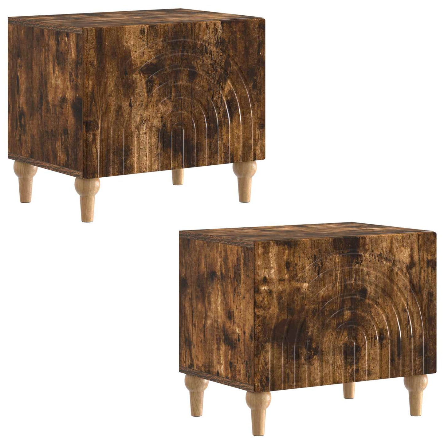 TV Cabinet Smoked Oak Engineered Wood