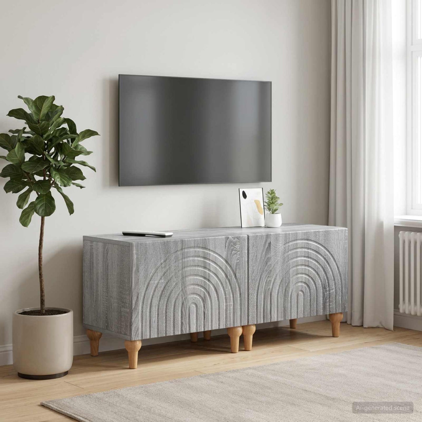 TV Cabinet Grey Sonoma Engineered Wood