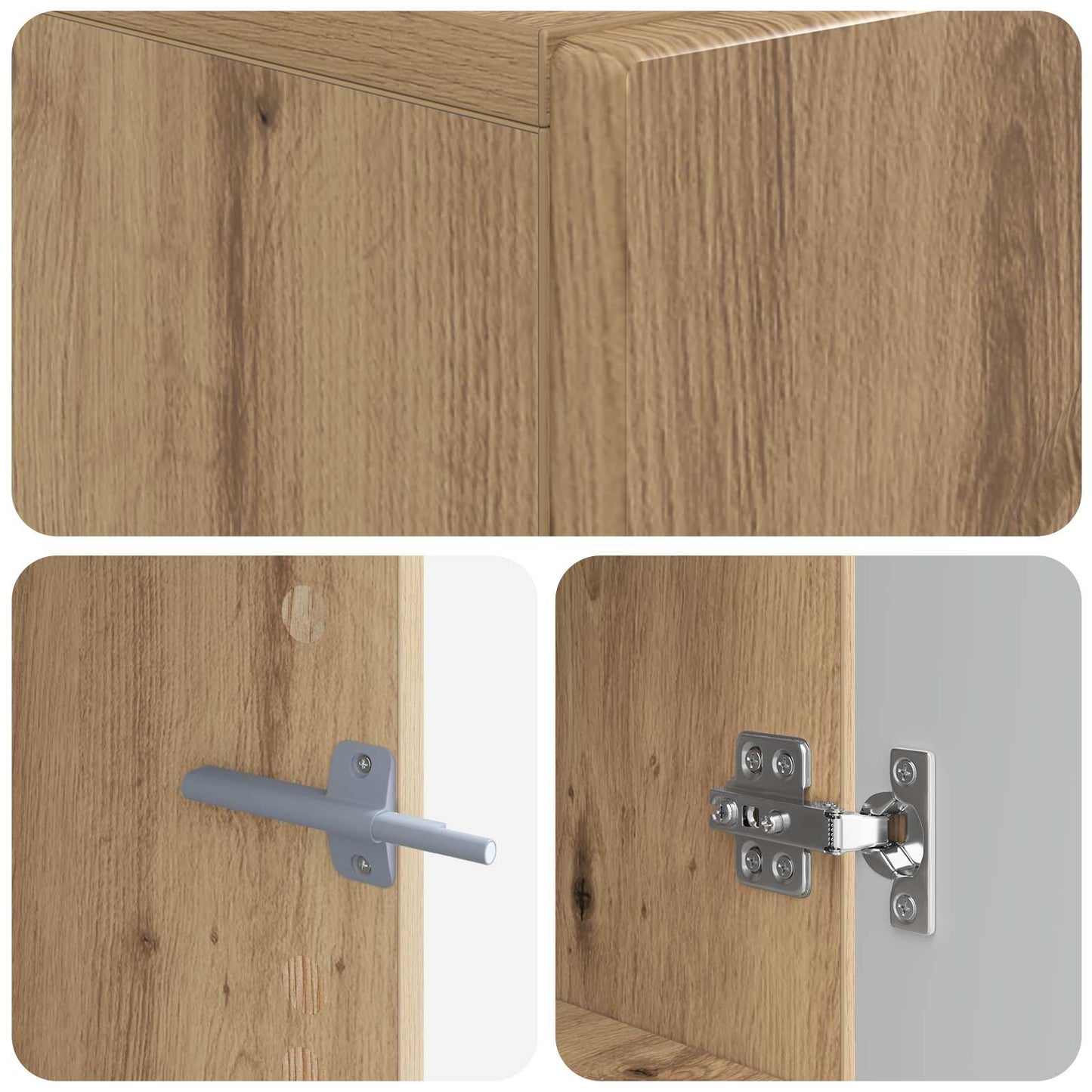 TV Cabinet Artisan Oak Engineered Wood